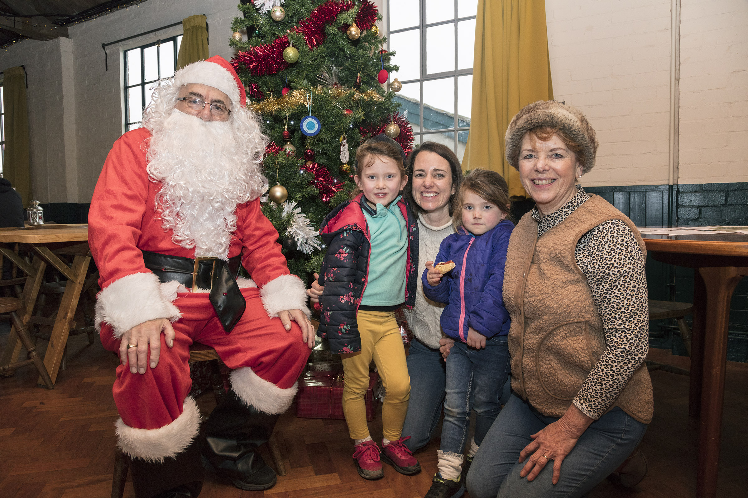 Father Christmas with the Brown Family